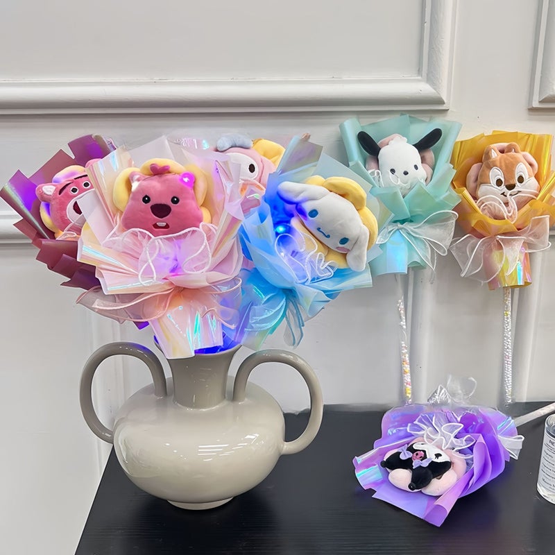 Selling Glitter Fairy Wand Children'S Day Valentine'S Day Cartoon Magic Wand Eternal Flower Bouquet Doll Gift Toy - Image 3